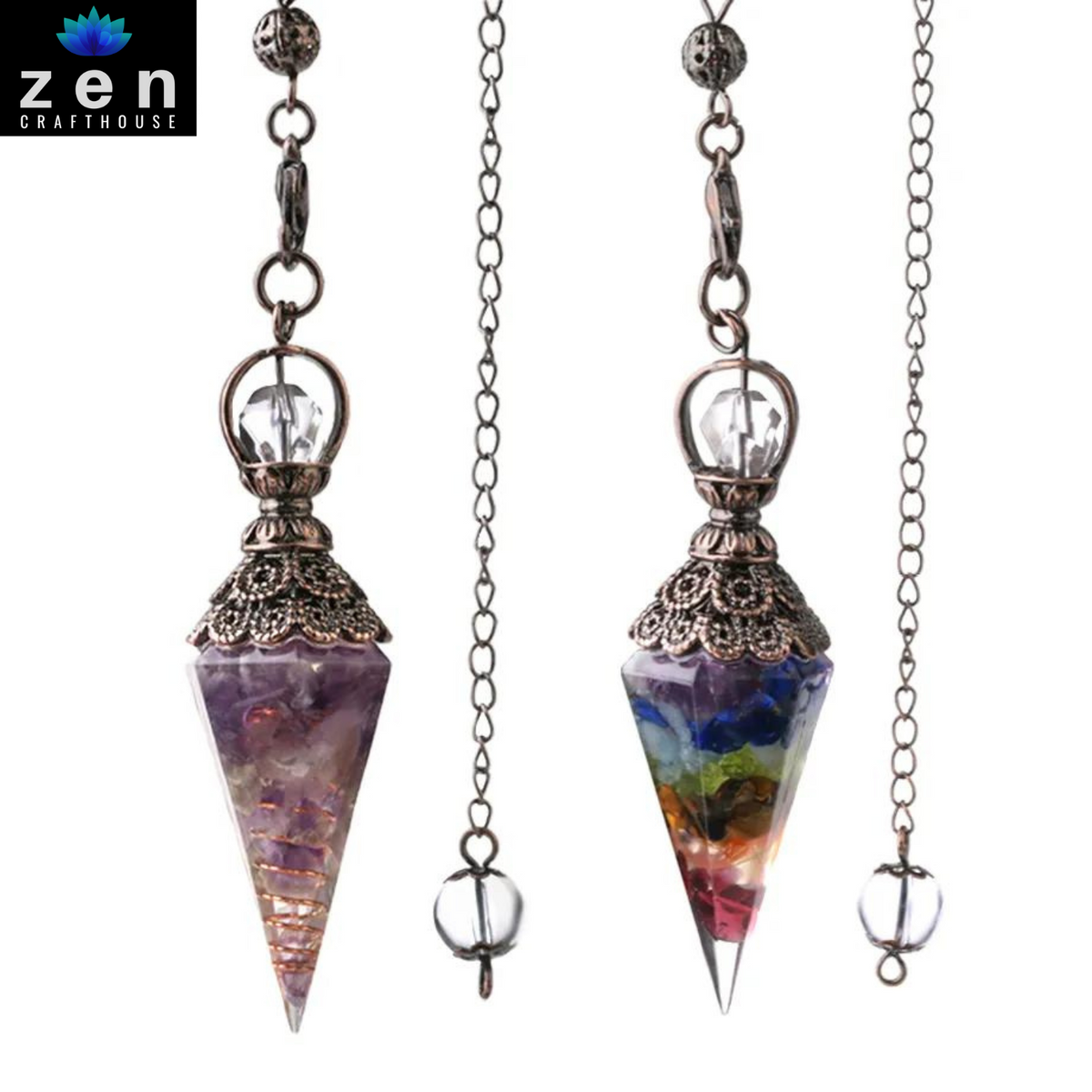Illuminating Intuition Crystal Pendulum