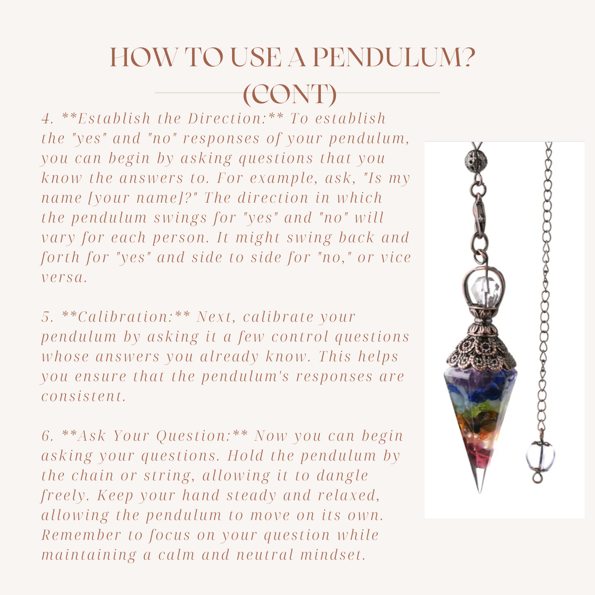Illuminating Intuition Crystal Pendulum