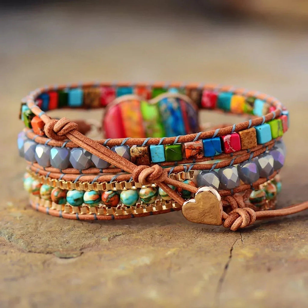 Chakras Love & Positivity Jasper Bracelet