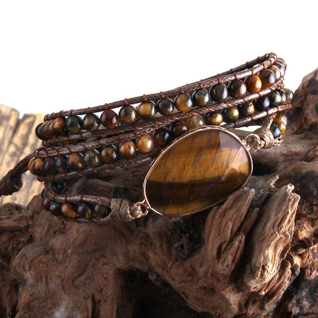 Tiger Eye Inner Peace Healing Boho Bracelet