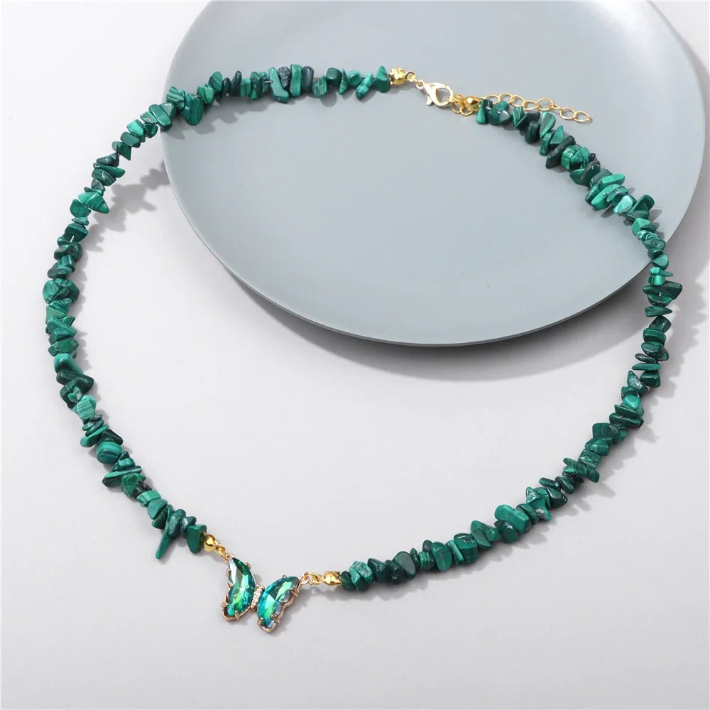 Malachite Pain Relief and Vertigo Support Necklaces