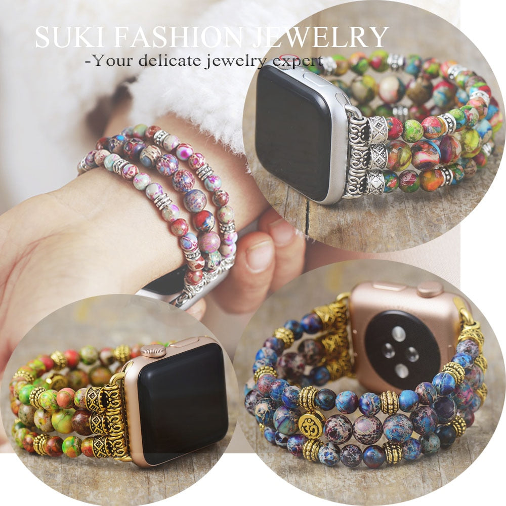 Tranquility Imperial Jasper Apple Watch Band