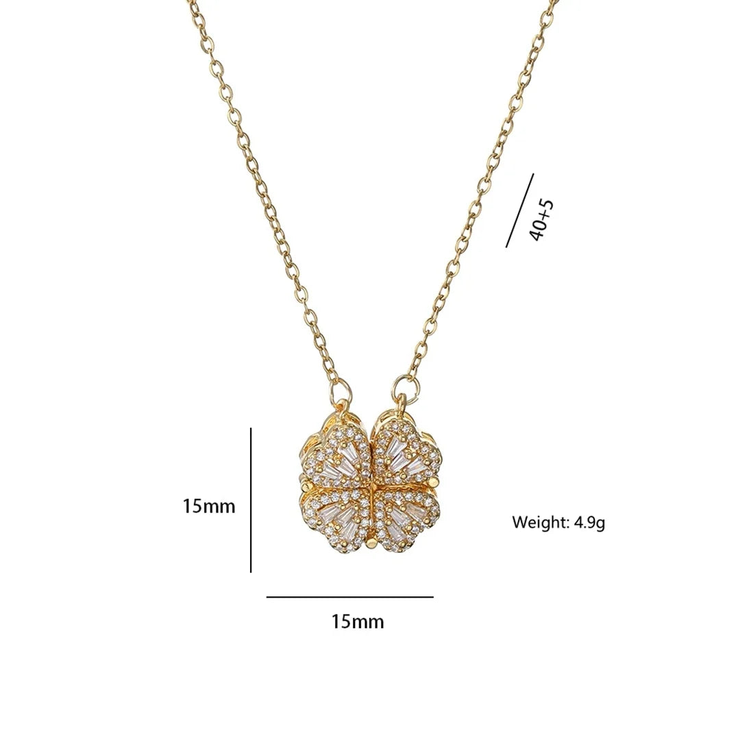 Four-Leaf Clover Heart Necklace (33 Styles)
