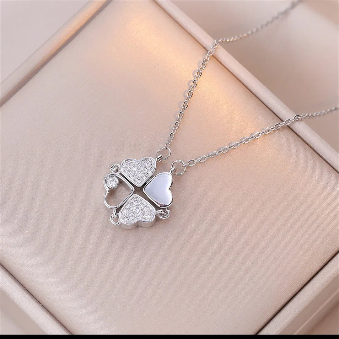 Four-Leaf Clover Heart Necklace (33 Styles)