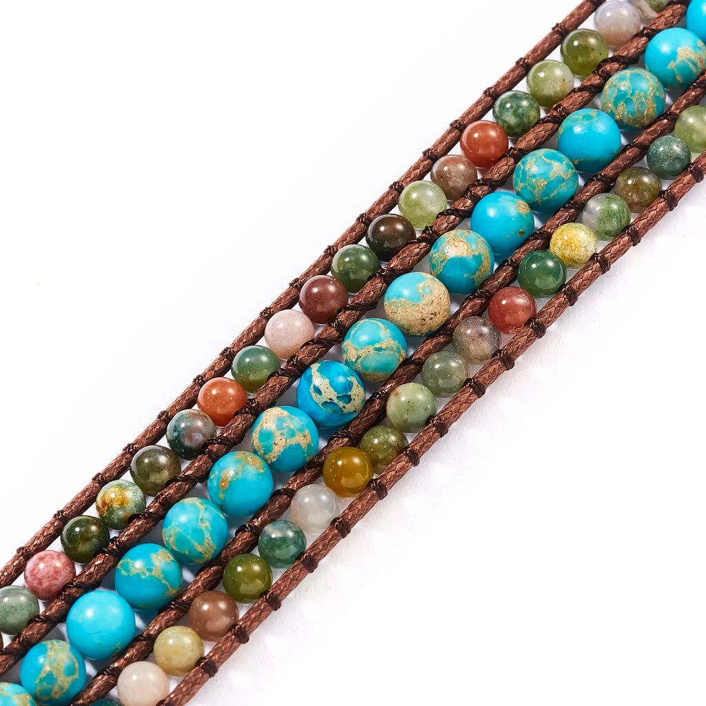 Bohemian Imperial Jasper Positivity Bracelet