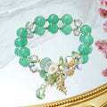 Green Jade Bloom Of Luck & Wealth Bracelet