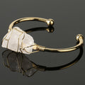 Clear Quartz Clarity & Purpose Crystal Bangle Bracelet