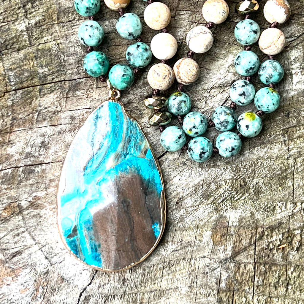 Triple Jasper Vitality & Detox Necklace